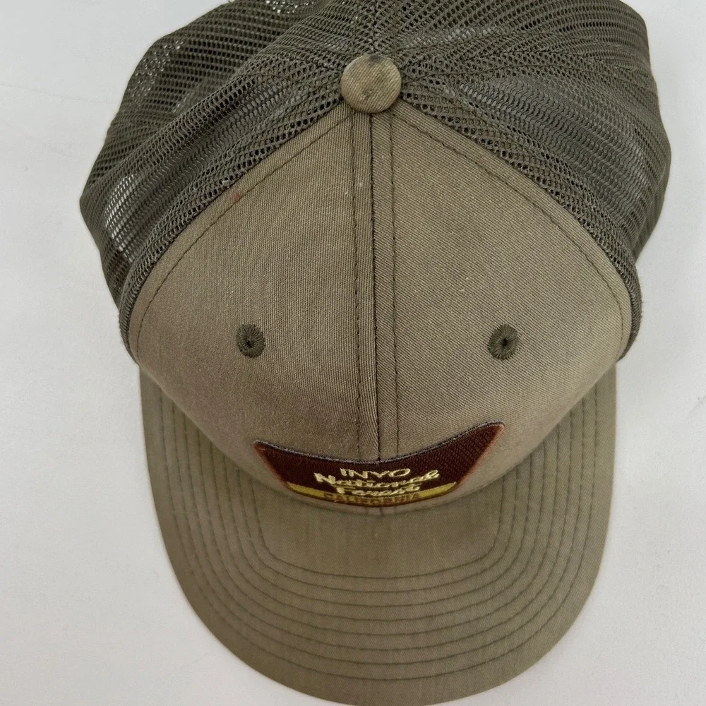 Richardson 112 Inyo National Forest California Trucker Hat Snapback Olive Brown